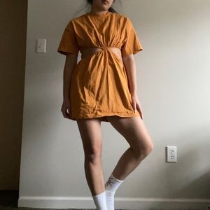 Free People Dandelion Cutout Mini Dress